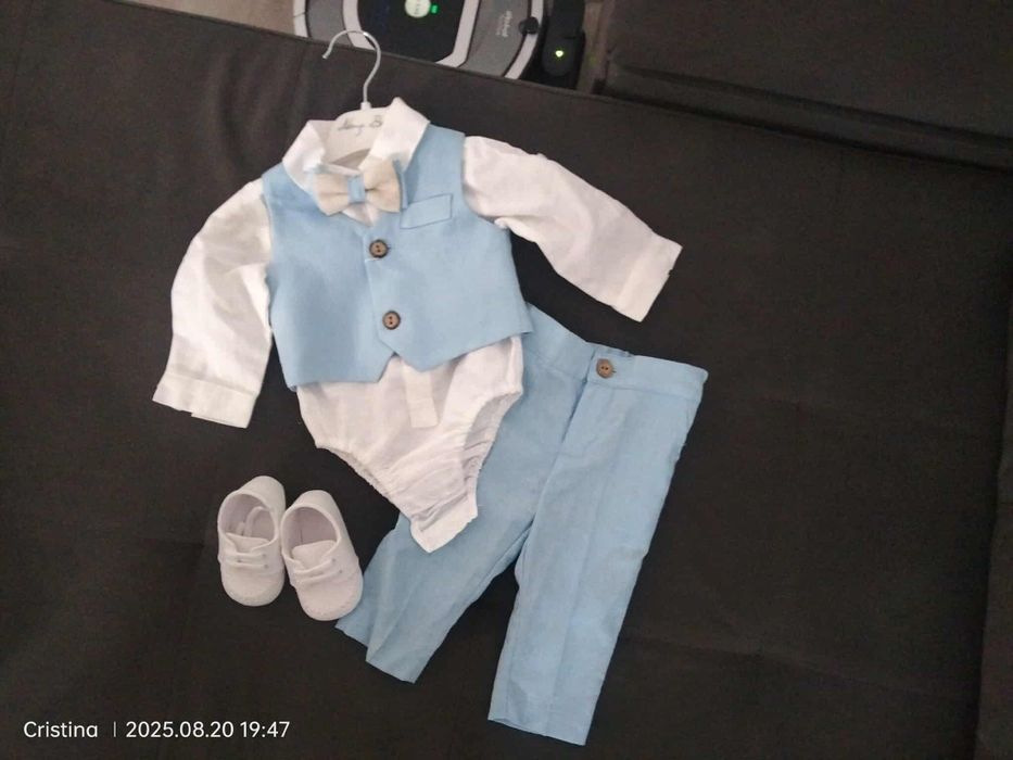 Costum botez bebe 1-3 luni