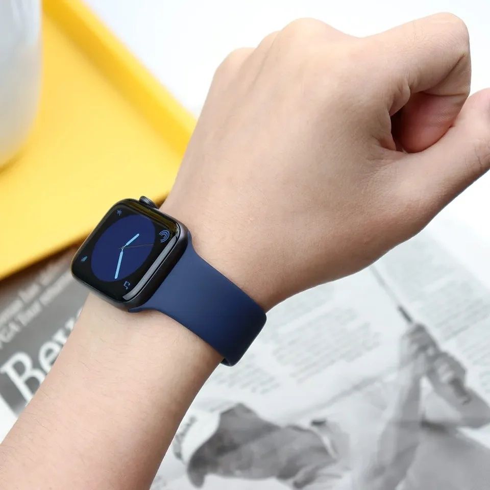 Brățară Apple Watch silicon. Bleumarin. Măsură adult M-L 38 40 41 mm