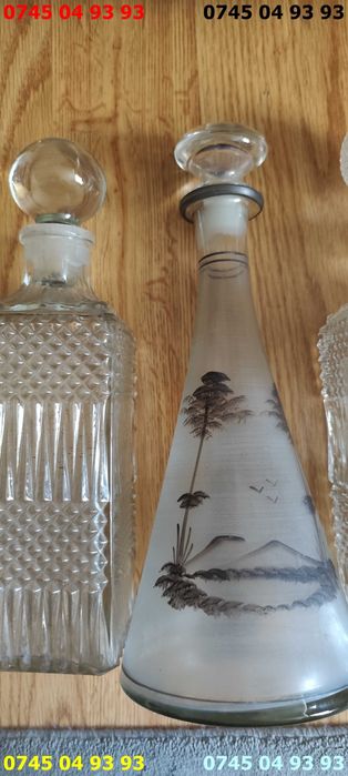 sticle vintage dimensiuni 20 25cm pret pe bucata