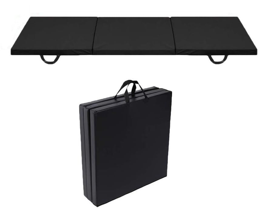 Saltea de gimnastica, pliabila in 3 parti, Zoco Body Fit®, Negru