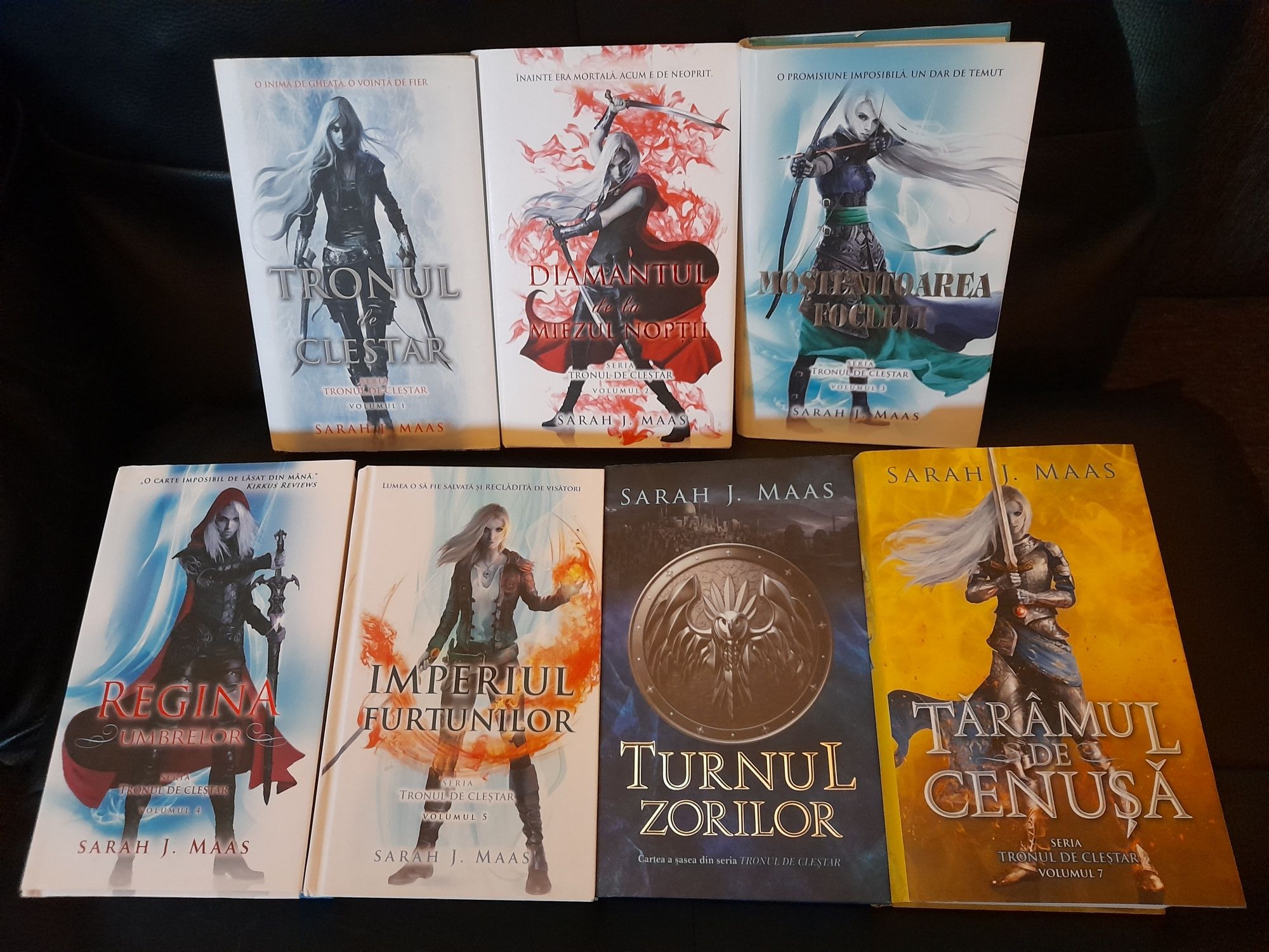 Seria Tronul de Clestar, cartonate/hardcover - Sarah J Maas