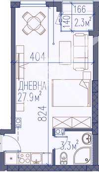 Едностаен апартамент Христо Смирненски 22-1258