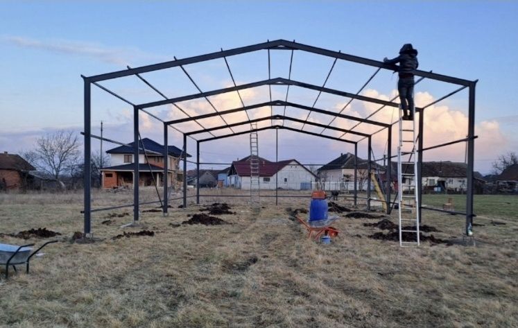 Hale structuri si confectii metalice depozite saivane hangare market