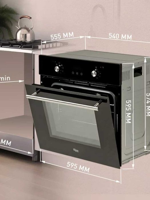 Духовой шкаф Oasis черный 68л