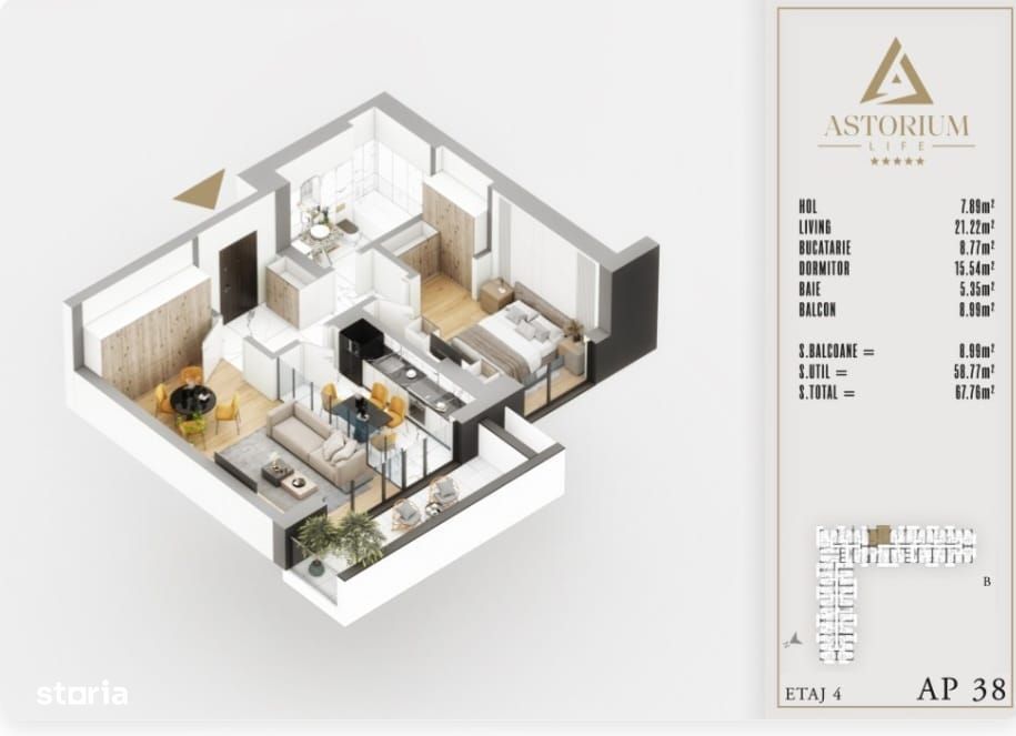 Ap 2Cam Decomandat-Bloc Premium In Curs De Finalizare / Astorium!