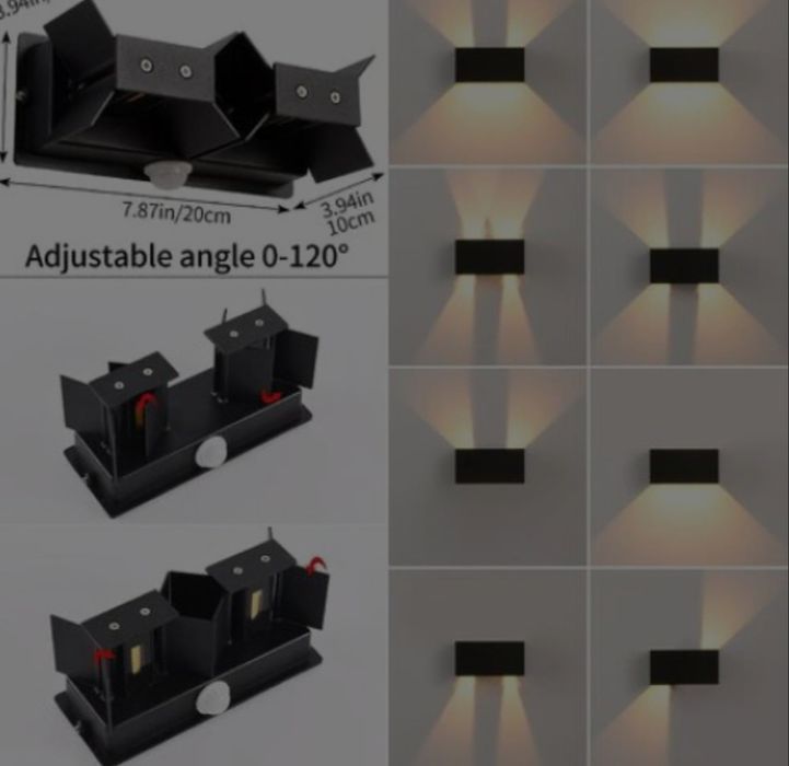 Aplica de perete cu senzor de miscare 24W