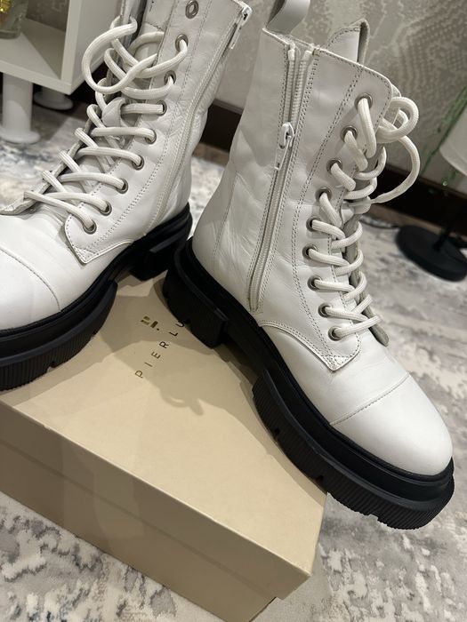 Сапоги натуральная кожа. Pier lucci цвет белый 39р