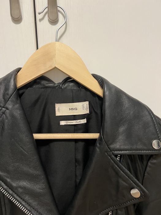 Geaca piele naturala Mango XS