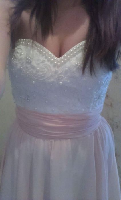 Официална рокля за сватба/ бал /Абитуриентска рокля с перли