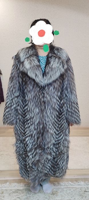 продам шубу чернобурка.новая.