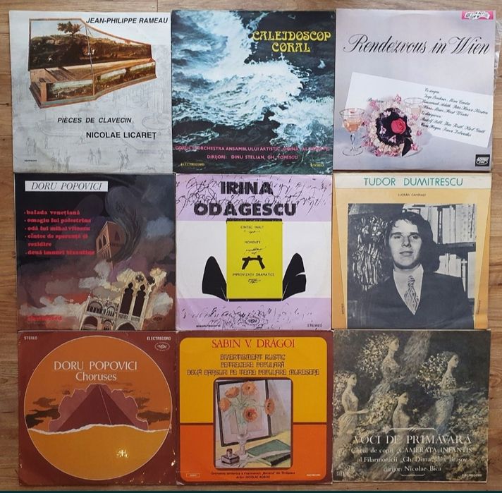 Discuri Vinil Cintece Patriotice Colinde G. Zamfir George Enescu Basme