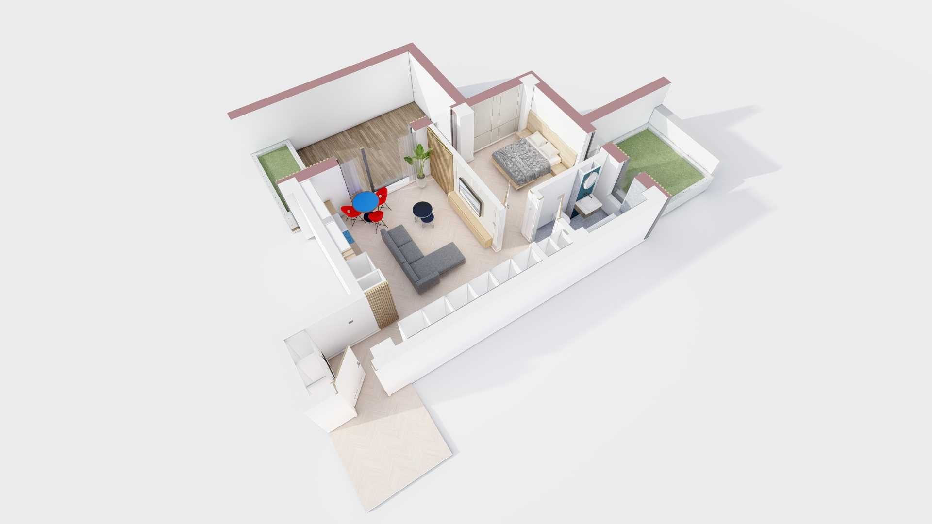 Apartament nou 44 m² | Direct de la dezvoltator – Comision 0%