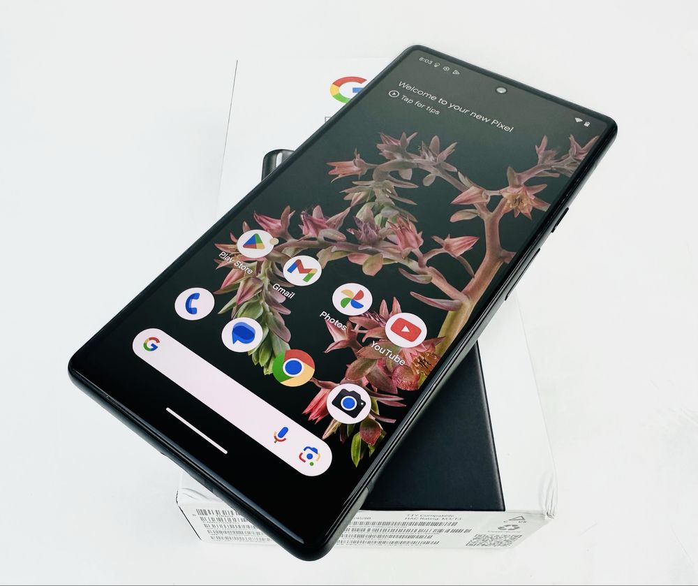 Google Pixel 6 128GB 8RAM Stormy Black Отличен!