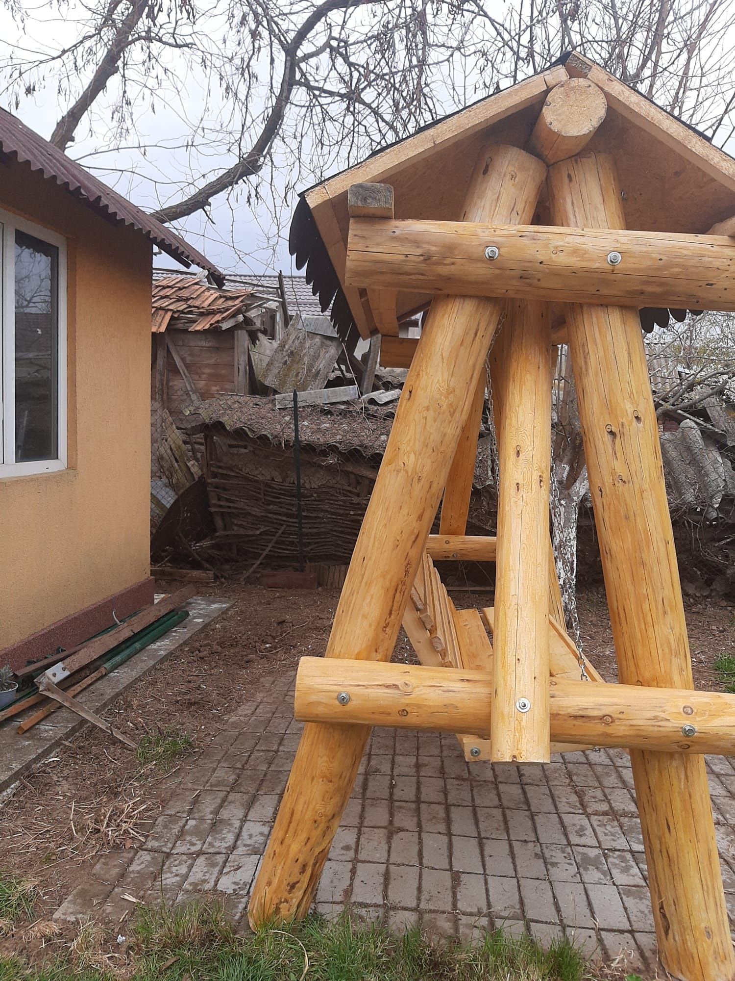 Leagan  balansoar gradina lemn, rustic