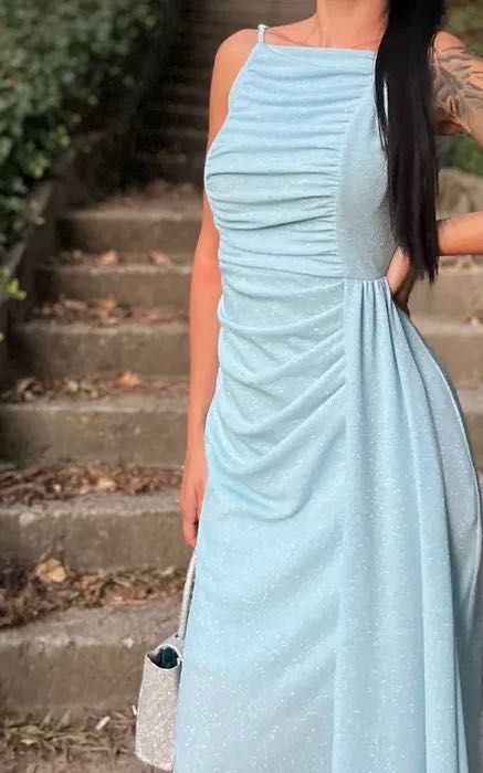 Официална бална рокля с гол гръб