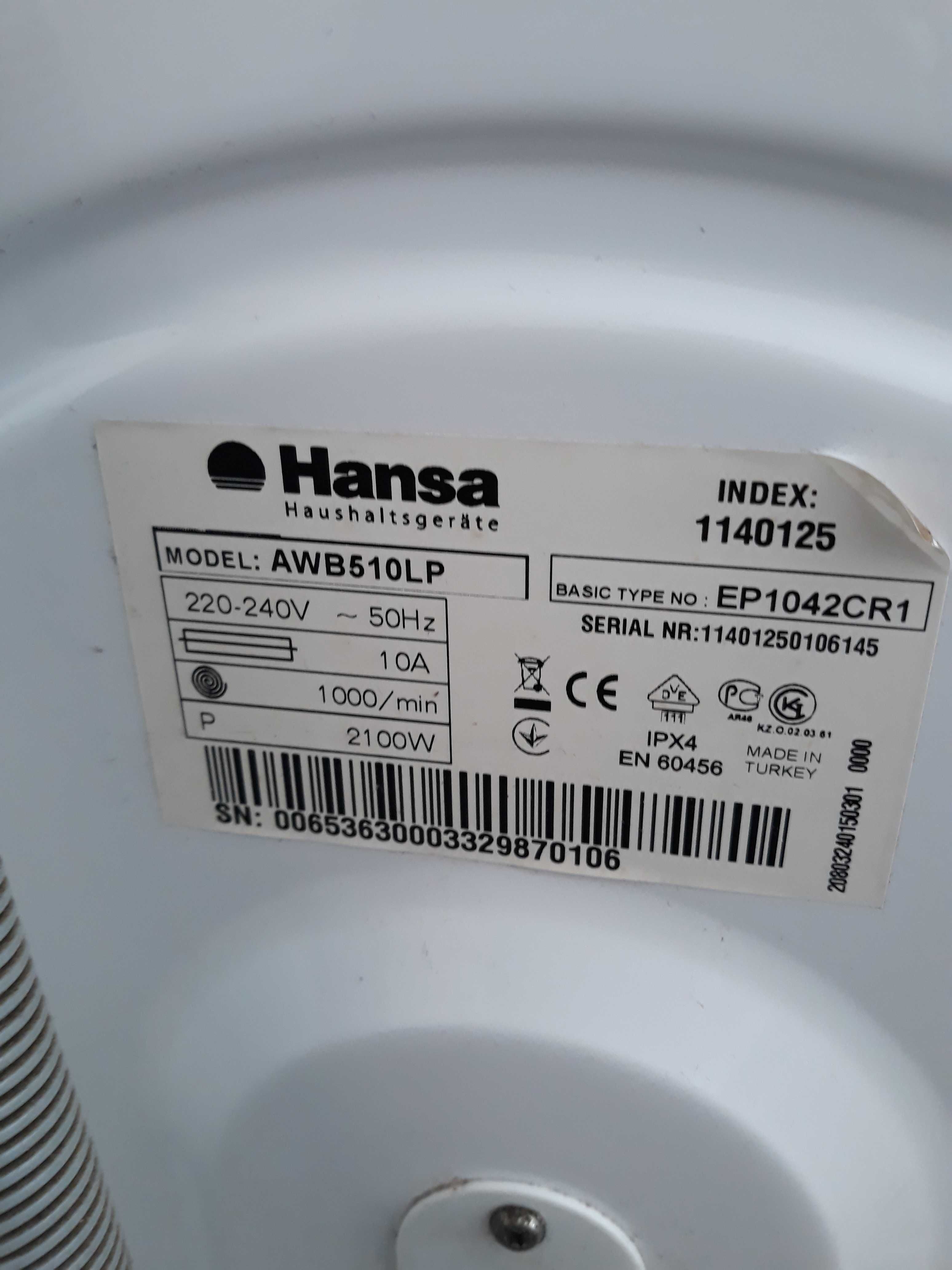 Пералня Hansa за части