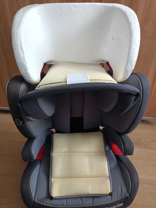 Scaun auto Isofix Kinderkraft Expander, 15-36 kg, gri-negru