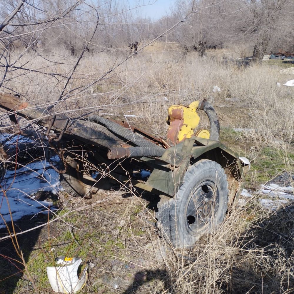 Продам алюминиевую бочку вместе с прицепом