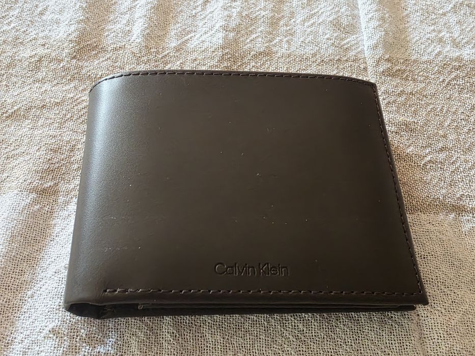 Портфейл Calvin Klein тъмно кафяв