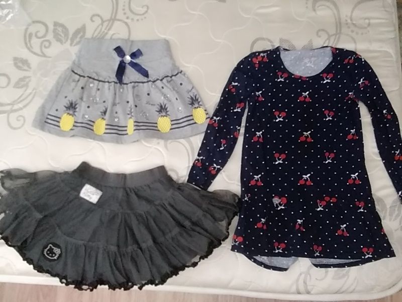 Юбочки и платье для девочки
