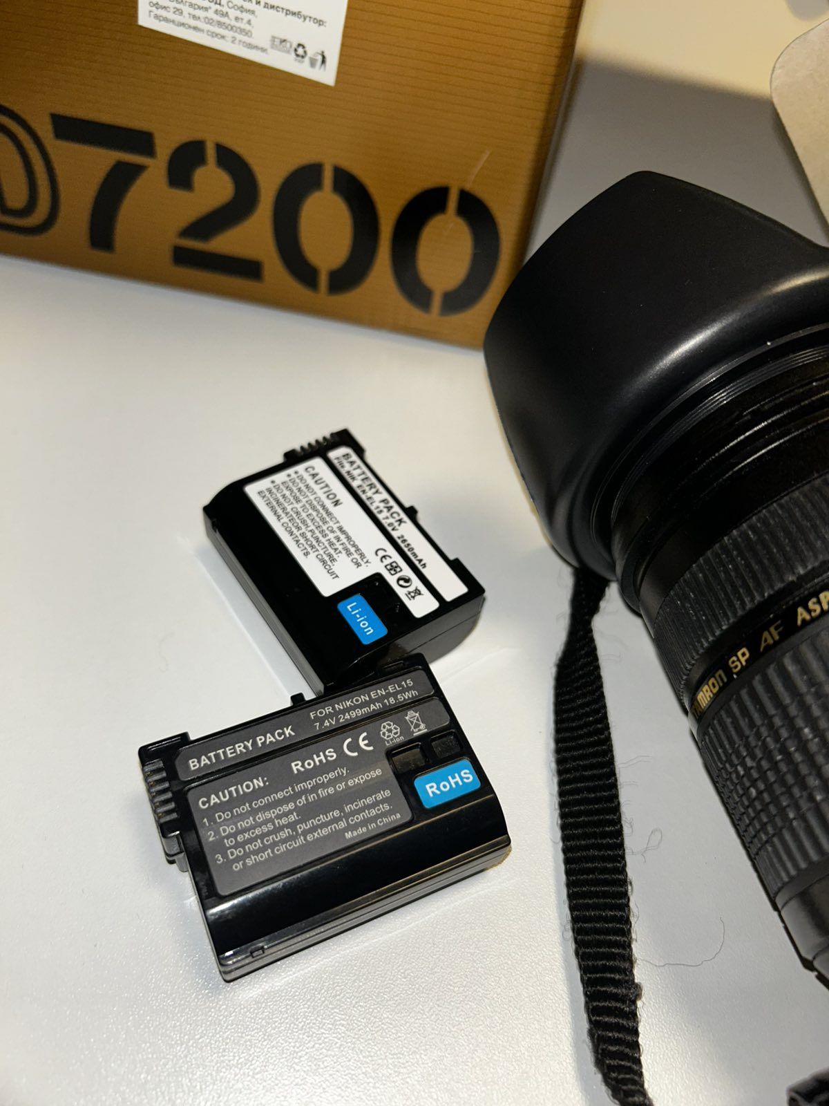 Nikon D7200 с обектив Tamron 28-75 f/28