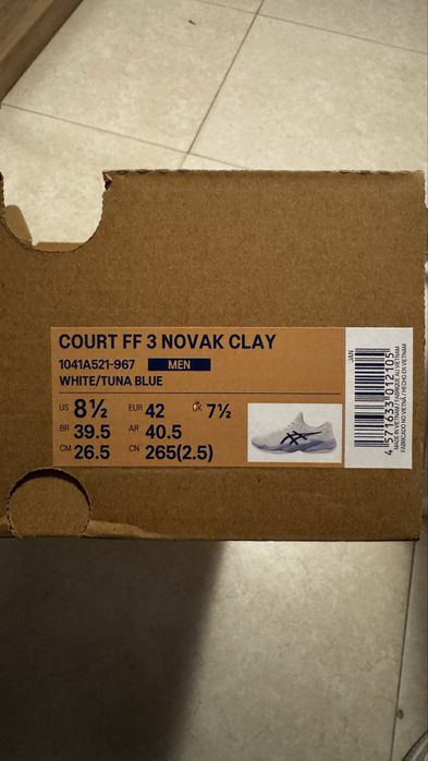 Asics ourt FF 3 Novak Clay