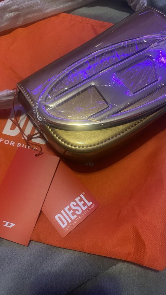 DIESEL bag златна