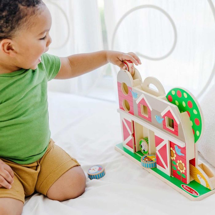 Дървена играчка Ферма с животни GO Tots плевня Melissa & Doug