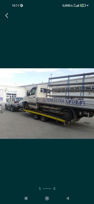 Platforma remorcare tractare auto avariate Bacău