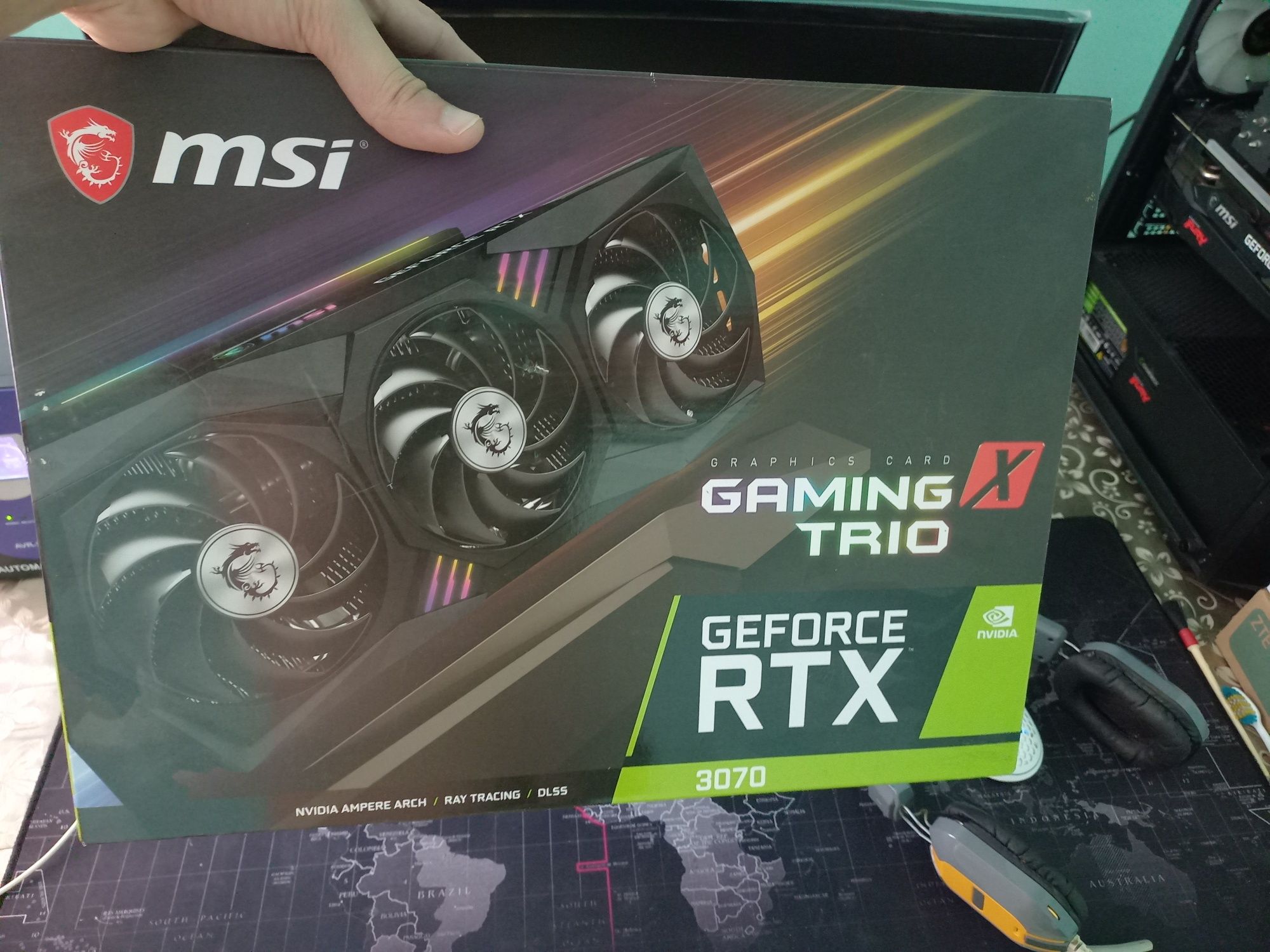 Продаётся Msi Rtx 3070 Gaming X trio 8gb