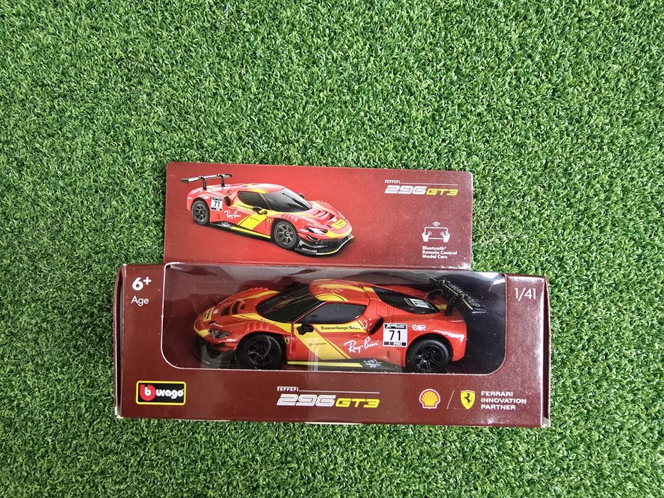 Shell Ferrari 296GT3 радиоуправляема количка