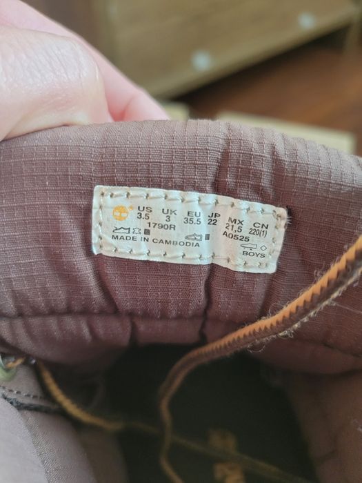 Ghete băieți timberland 35,5 (22cm)