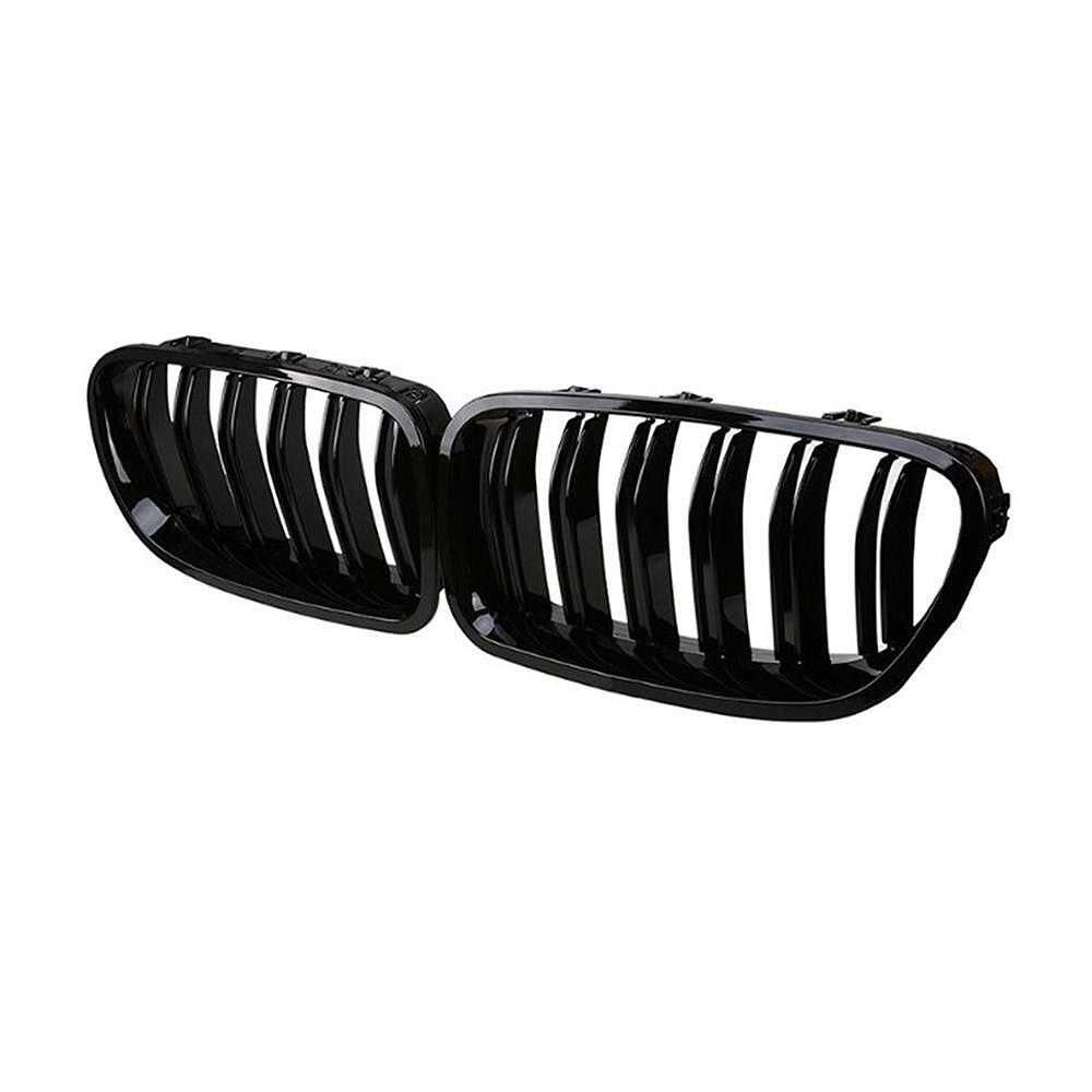 Двойни бъбреци решетки, BMW F10, F11 М5 тип, след 2010 г., черен гланц