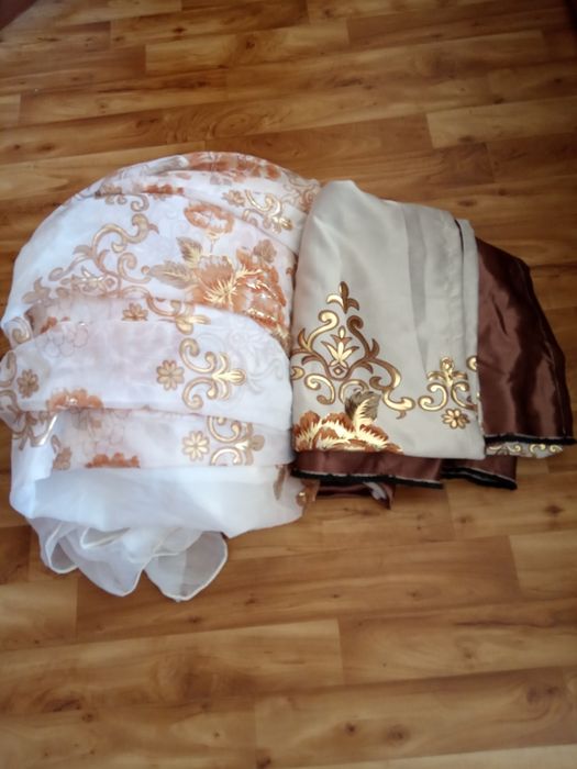 Готовые  новые шторы с портьерами