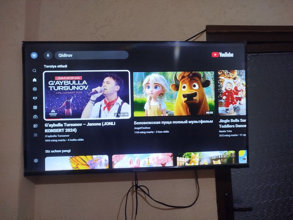 ROSSO 43 SMART TV FULL HD sotladi srochna 1.600 Kami bor