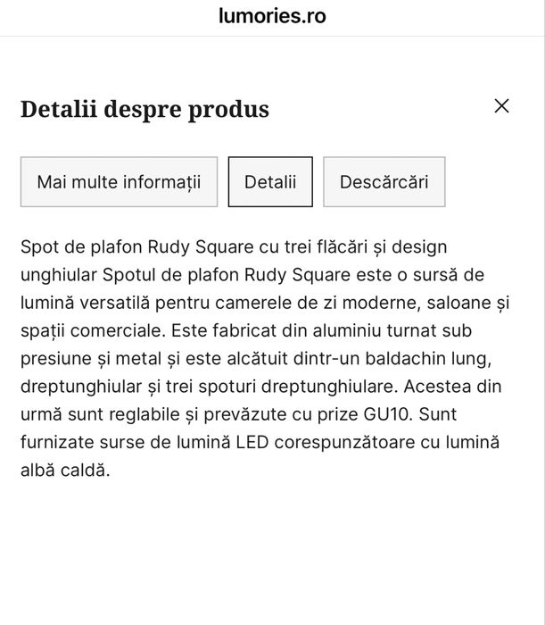 Lustra cu 3 lumini
