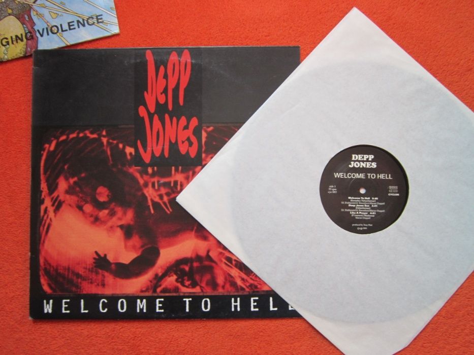 vinil rar Welcome To Hell  Depp Jones ‎1st Edi. made in Germany 1991