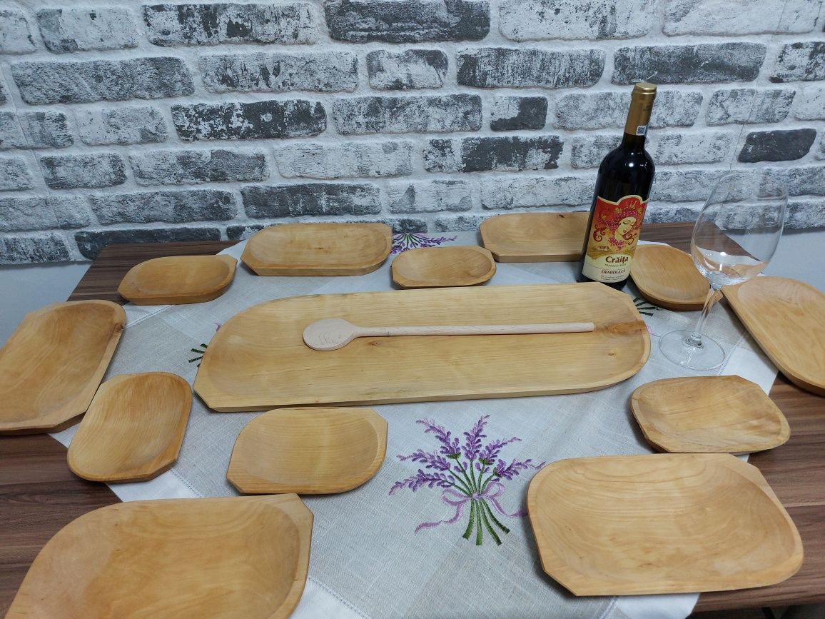 Set platou rustice 6 persoane