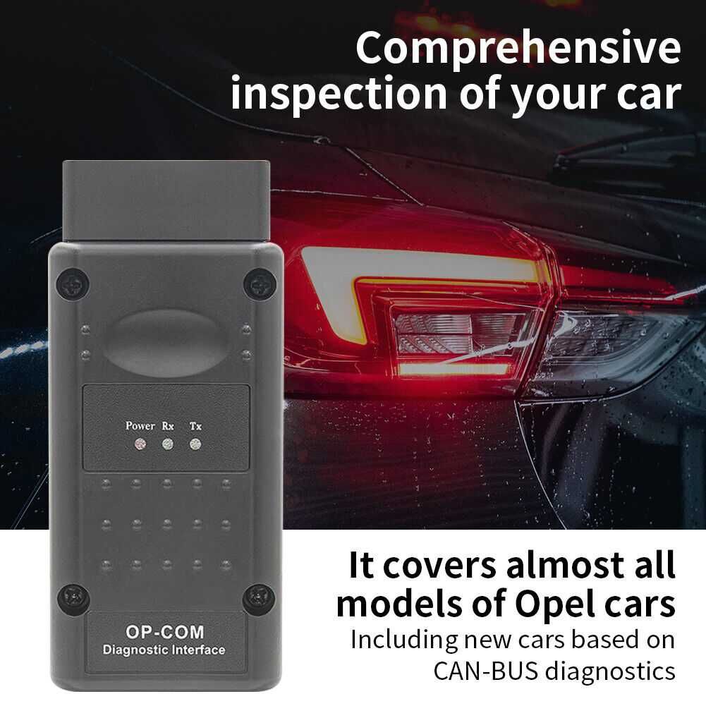 Диагностика Opel OBD 2  V1.99 CANBUS четец на кодовечип скенер OP COM