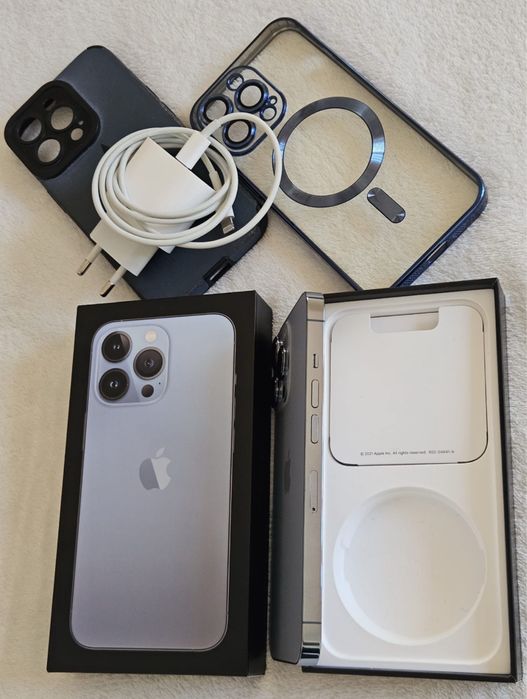 iPhone 13 Pro, Sierra Blue, 128 Gb, FULL BOX, CA NOU