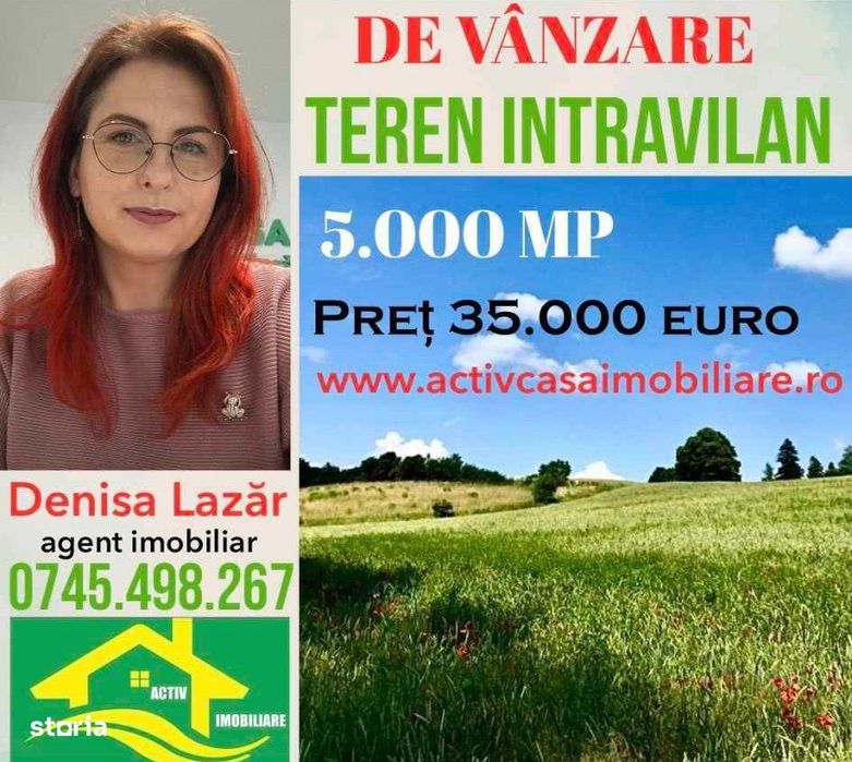 Teren intravilan comuna Ion Creanga