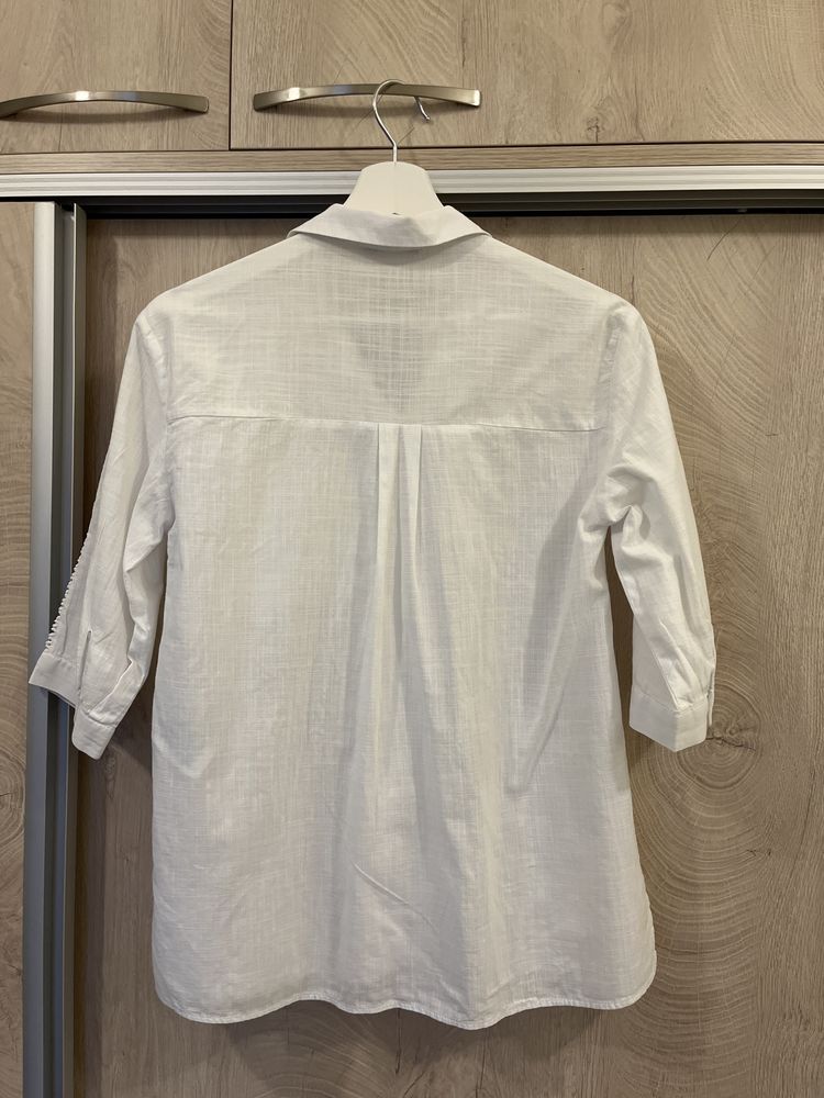 Памучна бяла риза