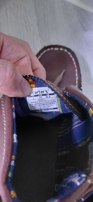 Ботинки от Carter's демисезонка 33 размера, новые