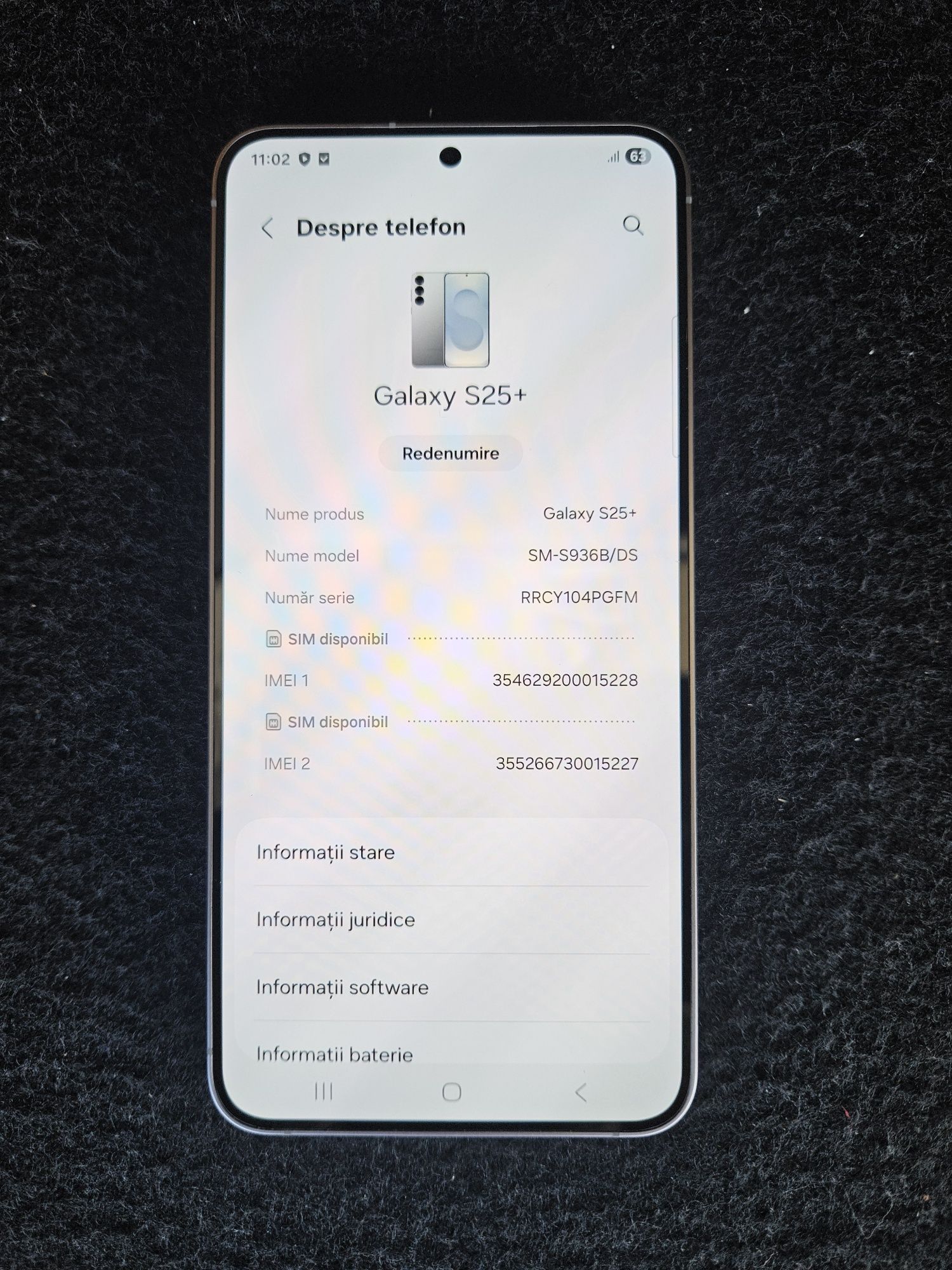 Vând/Schimb Samsung S25 Plus 5g 512g Silver Ca Nou Dual Sim Liber