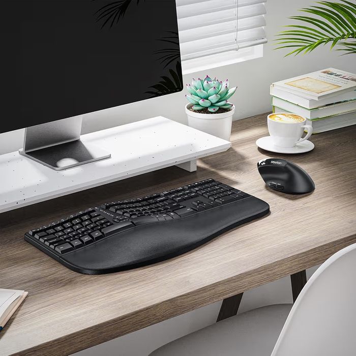 MEETION Ergonomic Wireless Split Keyboard + Vertical Mouse