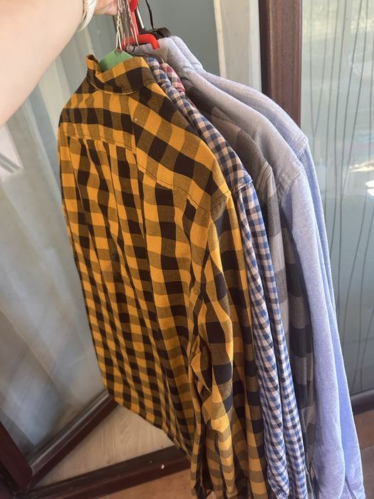 Vand lot 6 camasi barbatesti M din bumbac