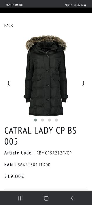 Jacheta  dama parka Canadian Peak Catral