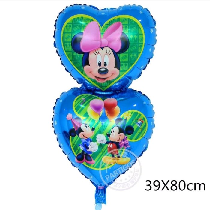 Baloane folie Minnie sau Mickey Mouse - 39 × 80 cm - 12 lei