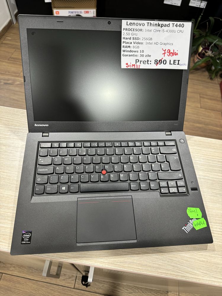 Lenovo Thinkpad T440 intel i5 8gb ram ssd 256gb si Sim