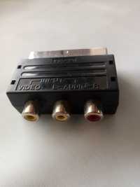 Переходник адаптер SCART на аудио видео(см фото)